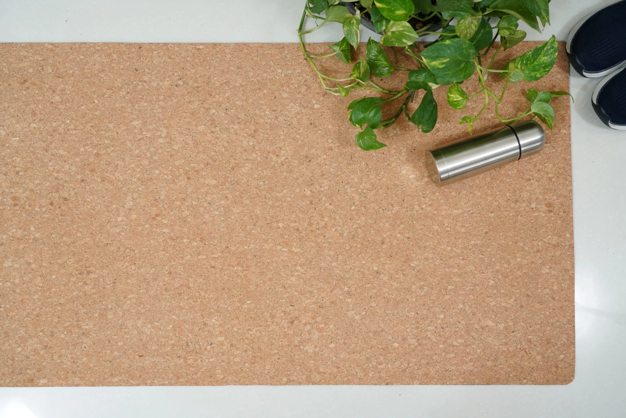Yoga Mat Cork Fabric with EVA